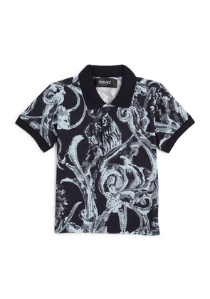 Versace Kids Baroque Print Polo Shirt (6-36 Months)