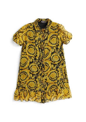 Versace Kids Silk Baroque Print Dress (4-14 Years)