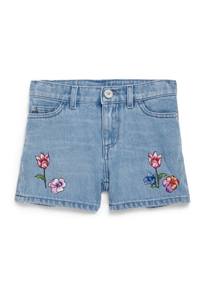 Versace Kids Floral Denim Shorts (4-14 Years)