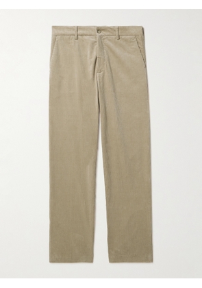 NN07 - Paw 1077 Straight-Leg Organic Cotton-Blend Corduroy Trousers - Men - Neutrals - 30W 32L