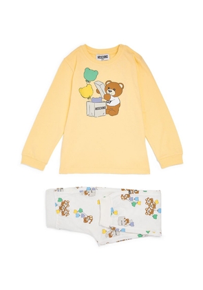 Moschino Kids Bear Print Top And Sweatpants Set (3-36 Months)