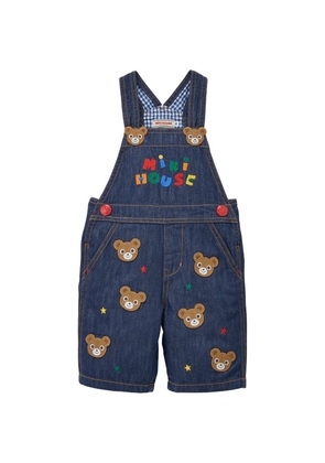Miki House Embroidered Bear Dungarees (3-36 Months)