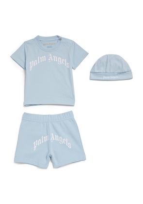 Palm Angels Kids T-Shirt, Shorts And Hat Set (3-12 Months)