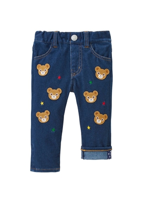 Miki House Embroidered Bear Jeans (2-7 Years)