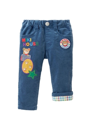 Miki House Embroidered Patchwork Jeans (2-7 Years)