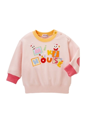 Miki House Embroidered Patch Sweatshirt (2-5 Years)