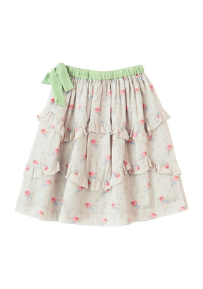 Caramel Cotton Azalea Tiered Skirt (3-6 Years)