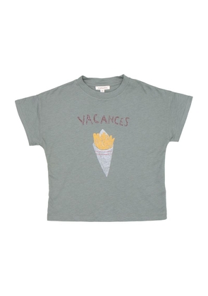Caramel Vacation Print Ahipa T-Shirt (3-6 Years)
