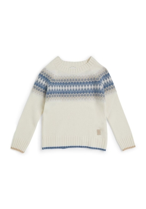 Eleventy Kids Wool-Cashmere Fair Isle Sweater (2-16 Years)