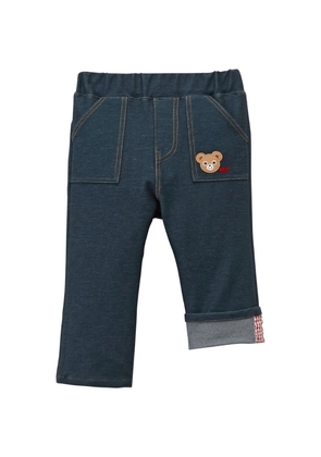 Miki House Teddy Bear-Patch Jeans (2-7 Years)
