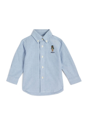 Ralph Lauren Kids Polo Bear Oxford Shirt (3-24 Months)