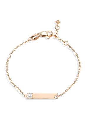 Noa Mini Rose Gold And Diamond Name Bracelet