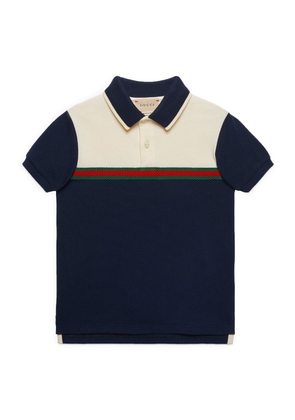 Gucci Kids Web Stripe Polo Shirt (4-12 Years)
