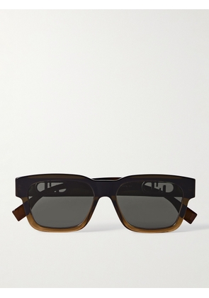 Fendi - O'Lock Acetate Square-Frame Sunglasses - Men - Tortoiseshell