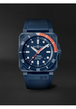 Bell & Ross - BR 03-92 Diver Tara Limited Edition Automatic 42mm Ceramic and Rubber Watch, Ref. No. BR0392-D-TR-CE/SRB - Men - Blue