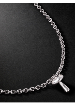 PATTARAPHAN - Shroom Sterling Silver Diamond Necklace - Men - Silver