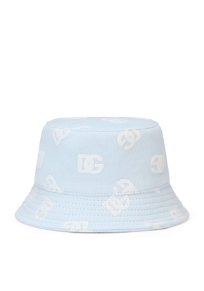 Dolce & Gabbana Kids All-Over Dg Logo Bucket Hat