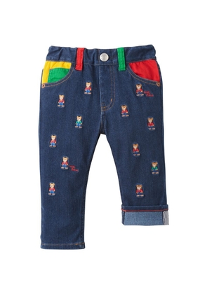 Miki House Cotton Embroidered Jeans (2-5 Years)