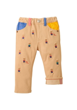 Miki House Cotton Embroidered Jeans (2-5 Years)