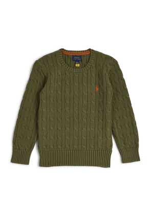 Ralph Lauren Kids Cable-Knit Polo Pony Sweater (7-14 Years)