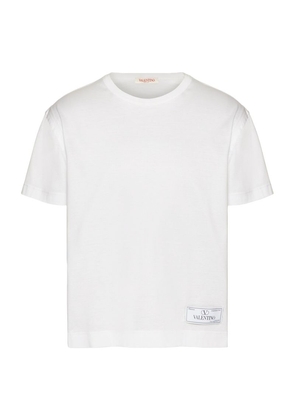 Valentino Garavani Cotton Logo-Patch T-Shirt