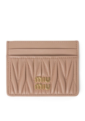 Miu Miu Leather Matelassé Card Holder