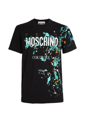 Moschino Paint-Splattered T-Shirt