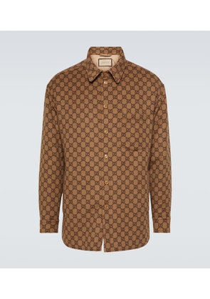 Gucci Maxi GG wool overshirt