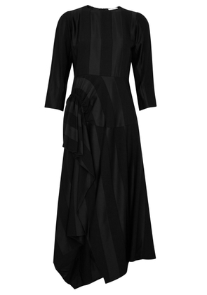 High Worthwhile Panelled Midi Dress - Black - 10