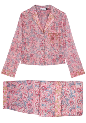 Rixo Austen Floral-print Cotton Pyjama set - Pink - 14