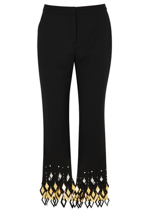 Rabanne Paillette-embellished Slim-leg Trousers - Black - 8