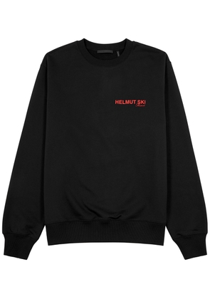 Helmut Lang Ski Printed Cotton Sweatshirt - Black - L