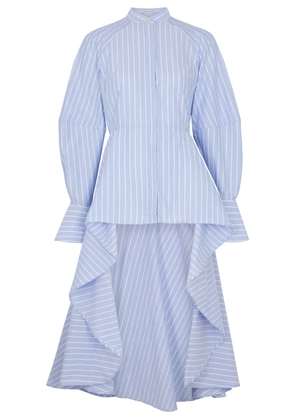 Palmer//harding Tranquility Striped Cotton Shirt - Blue And White - 14