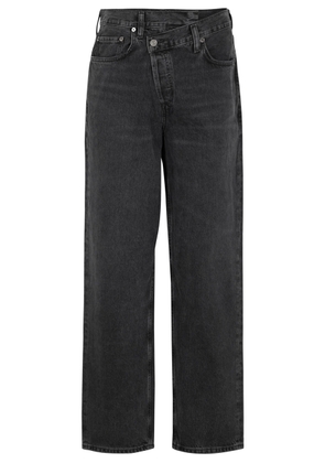 Agolde Criss Cross Straight-leg Jeans - Black - W27