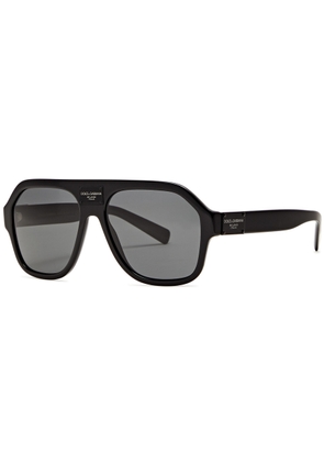 Dolce & Gabbana Aviator-style Sunglasses - Black Grey