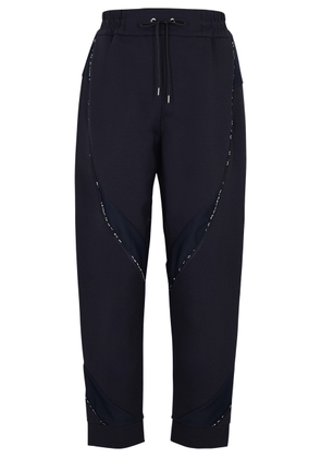 High Fidget Panelled Jersey Trousers - Navy - S