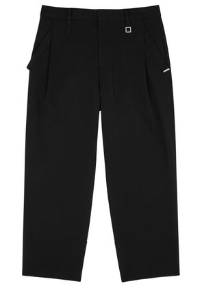 Wooyoungmi Straight-leg Twill Trousers - Black - 52 (IT52 / XL)