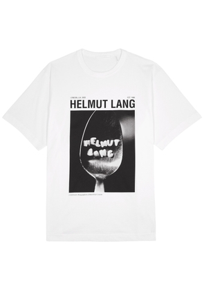 Helmut Lang Printed Cotton T-shirt - White - L