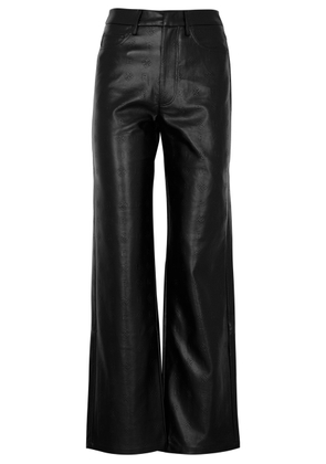 Rotate Birger Christensen Logo-embossed Faux Leather Trousers - Black - 14