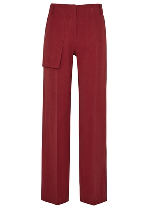 Victoria Beckham Straight-leg Woven Trousers - Red - 10