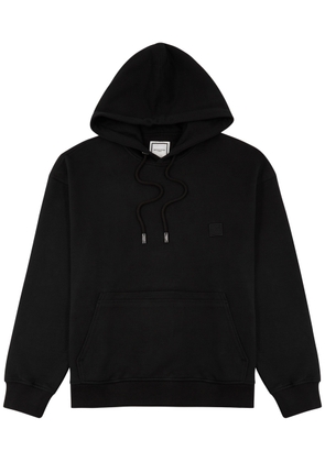 Wooyoungmi Logo Hooded Cotton Sweatshirt - Black - 46