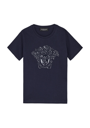 Versace Kids Medusa-appliquéd Cotton T-shirt (4-6 Years) - Navy - 5 Years