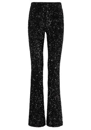 Alice + Olivia Lara Sequin-embellished Trousers - Black - 8 (UK12 / M)