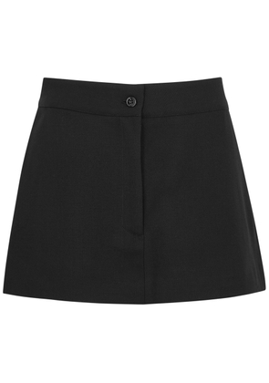 Aexae Wool Mini Skirt - Black - L (UK 14 / L)