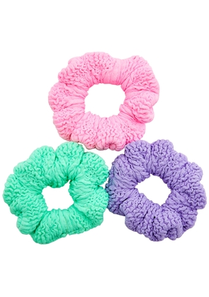 Hunza G Kids Seersucker Scrunchie - set of Three - Multicoloured