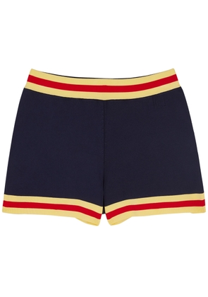 Rabanne Striped Knitted Shorts - Navy - S
