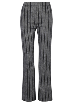 Day Birger ET Mikkelsen Ally Striped Cotton-blend Flared Trousers - Black - 8