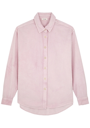 American Vintage Padow Corduroy Shirt - Light Pink - M/L