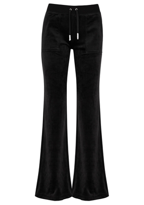 Juicy Couture Lala Logo Velour Sweatpants - Black - M (UK 12 / M)