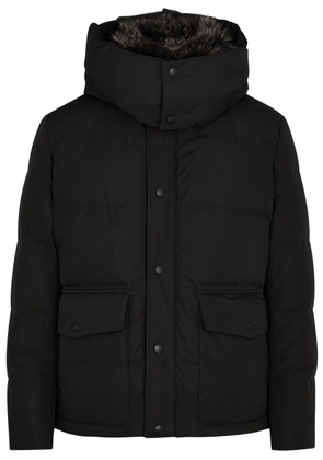 Yves Salomon Fur-trimmed Quilted Shell Jacket - Black - 48 (IT48 / M)